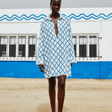 Camisero Corto Yarn Blue