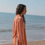 Andros Orange Stripes Dress