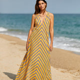 Vestido Tilos Stripes Amarillo