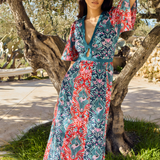 Vestido Bicolor Grues