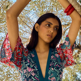 Vestido Bicolor Grues