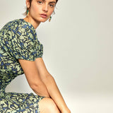 Vestido Midi Morris Blue