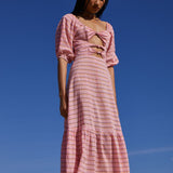 Vestido Cutouts Rosa