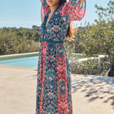 Vestido Bicolor Grues