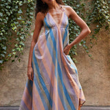 Vestido Halter Stripes