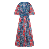 Vestido Bicolor Grues