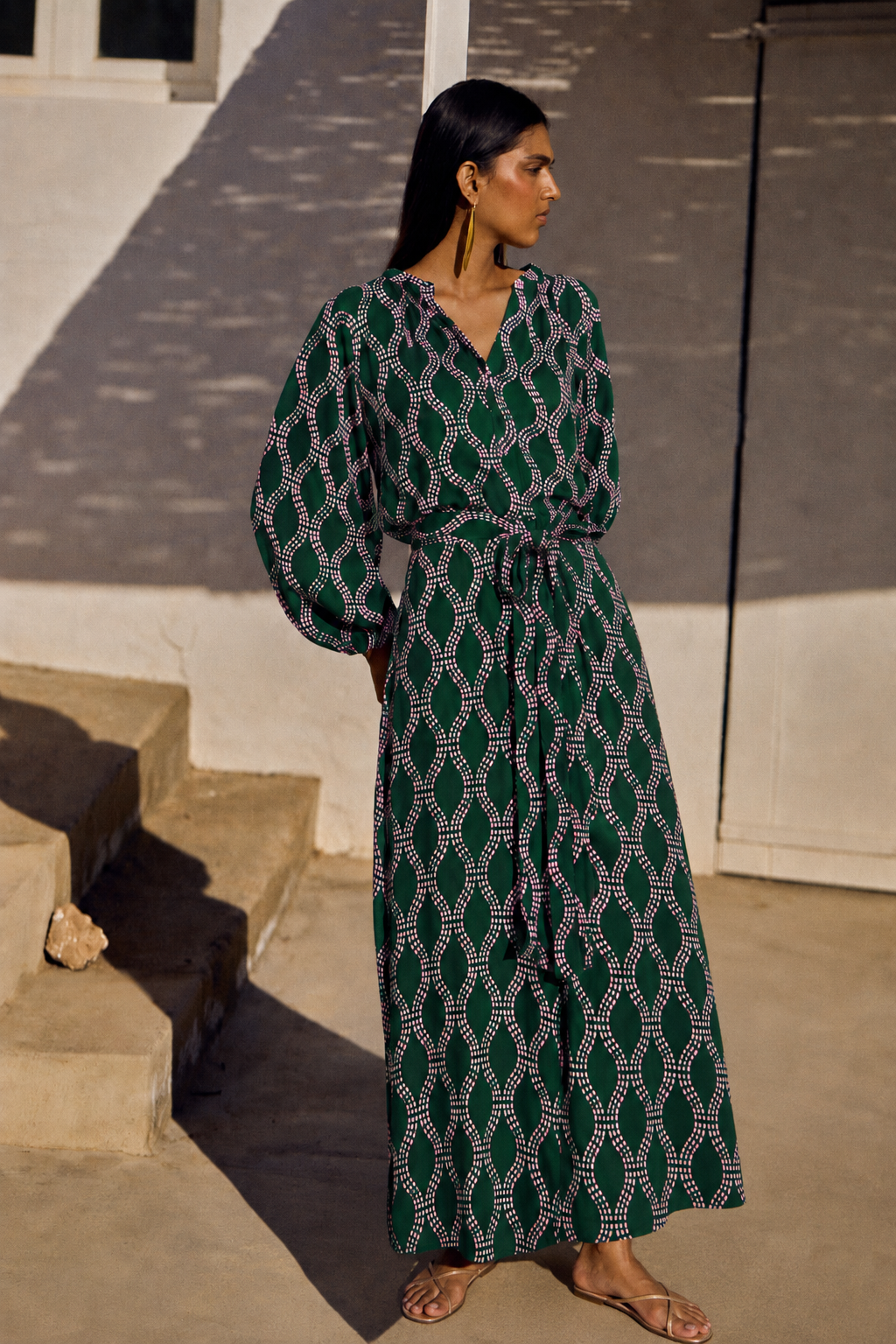 Vestido Delos Forest Green - Edición Limitada