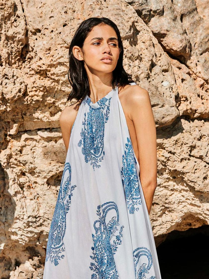 paisley halter dress Paisley Halter Dress