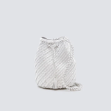 Bolso Pompom Charm White